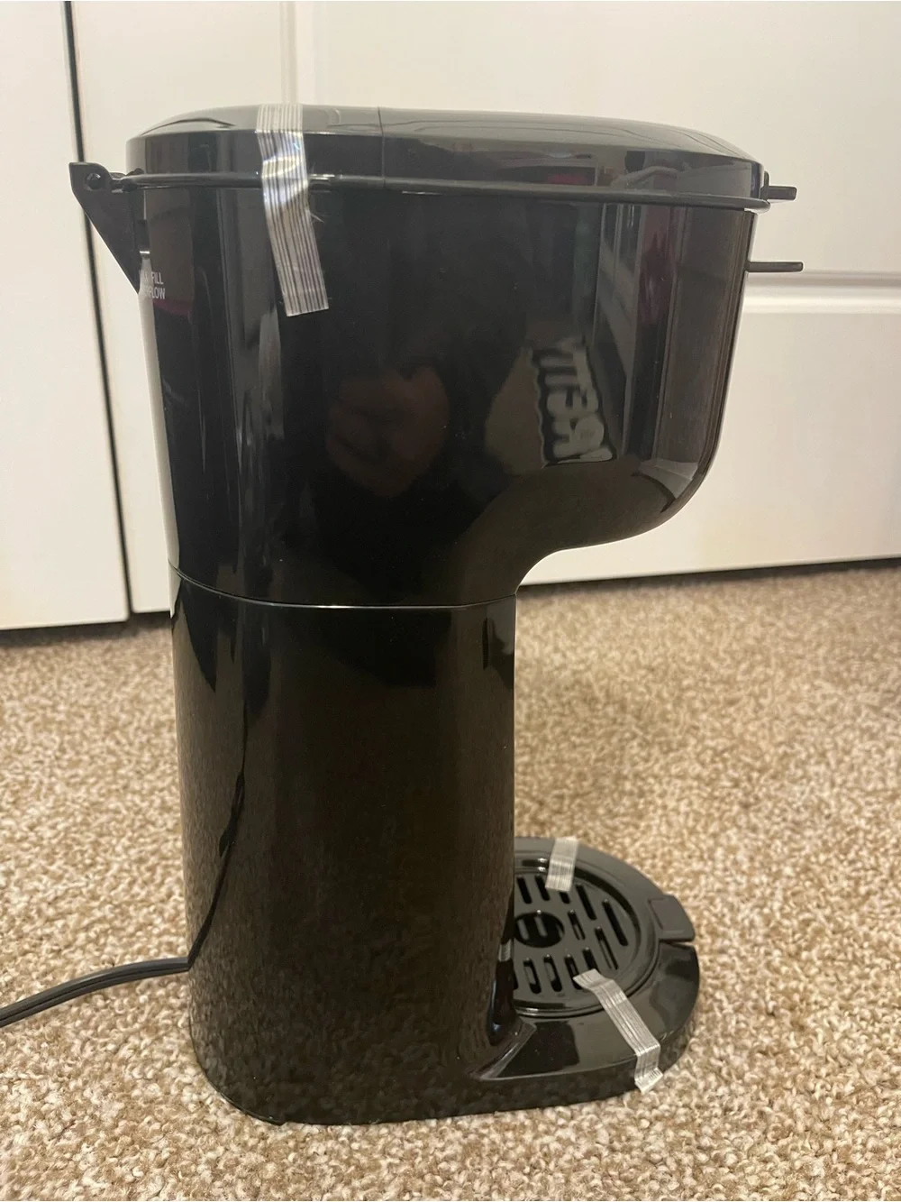 Mainstays Single-Serve Black Coffee Maker |14oz | Black - Picture 6 of 9